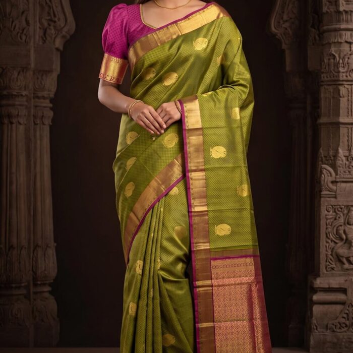 Kancheepuram Pure Silk Handloom Saree