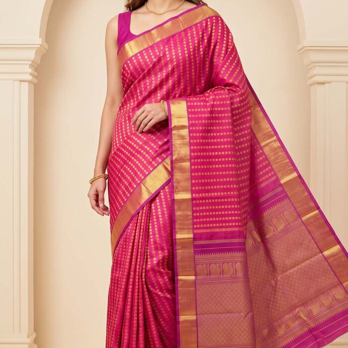 Kancheepuram Pure Silk Handloom Saree