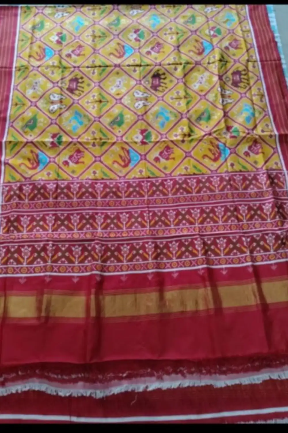 Double Ikat Patola Silk Saree